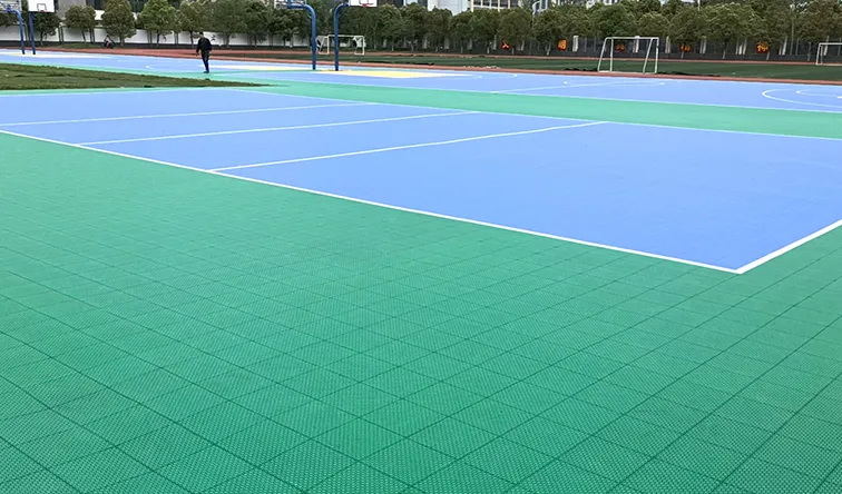 5,700 square meters of interlocking tiles in a vocational school in Yanhe Tujia Autonomous County, Tongren City, Guizhou Province