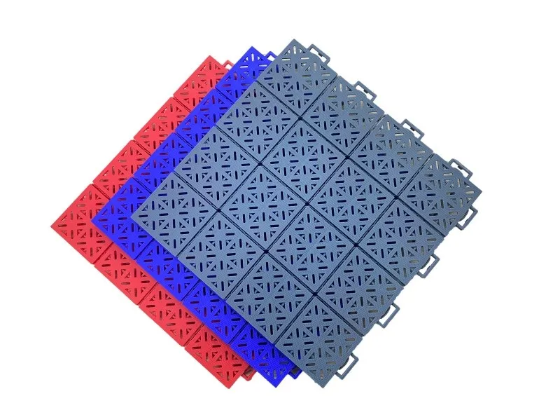 What is interlocking floor tile?